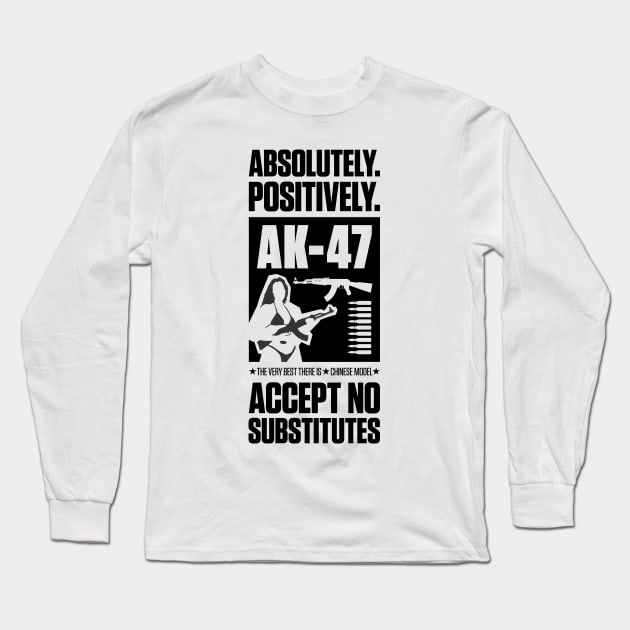 AK-47 Jackie Brown reference (black version) Long Sleeve T-Shirt by andrew_kelly_uk@yahoo.co.uk